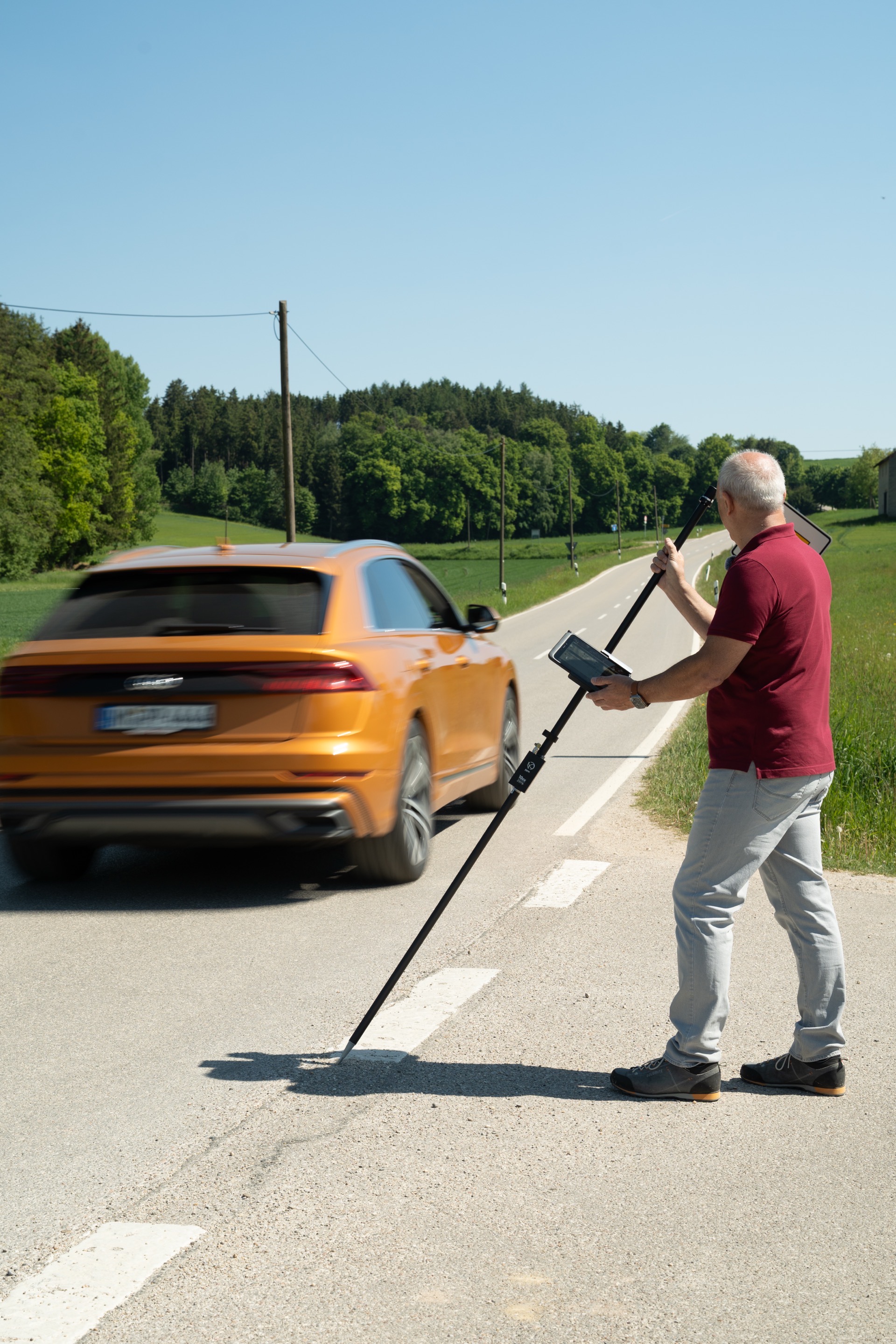 Vermessung am Straßenrand mit ppm 10xx zero